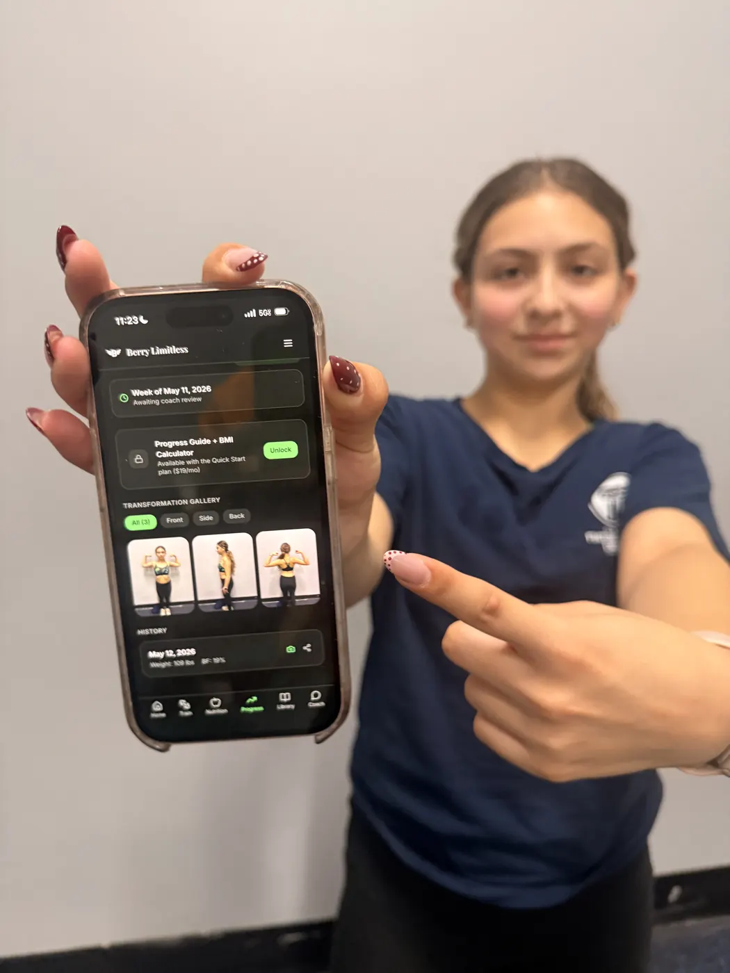 A Berry Limitless member with the Berry app