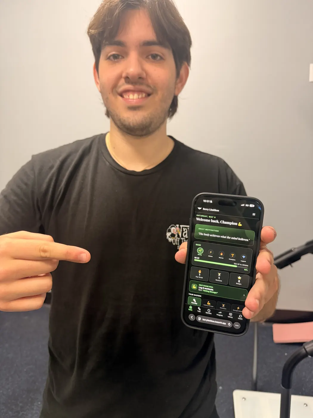 A Berry Limitless member with the Berry app